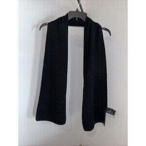 H&M Womens Rectangle Scarf Black Knit One Size Lightweight Replacement Gift NWOT